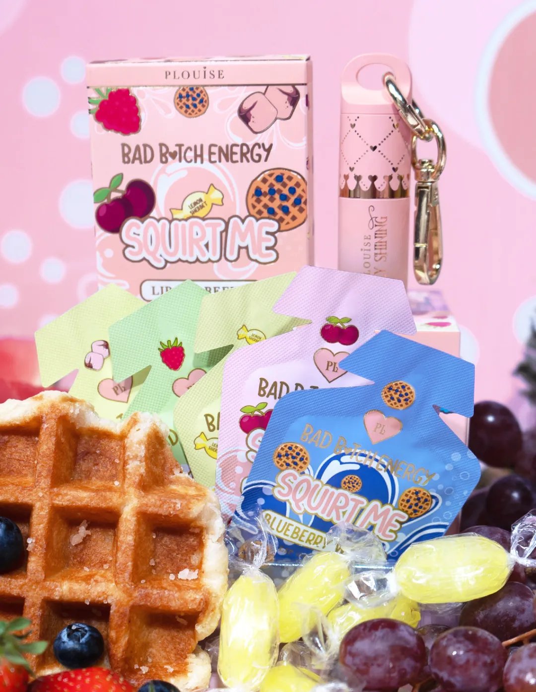 Shop P.Louise Key Chain Lip Oil & Refill Bundle Lip Oil