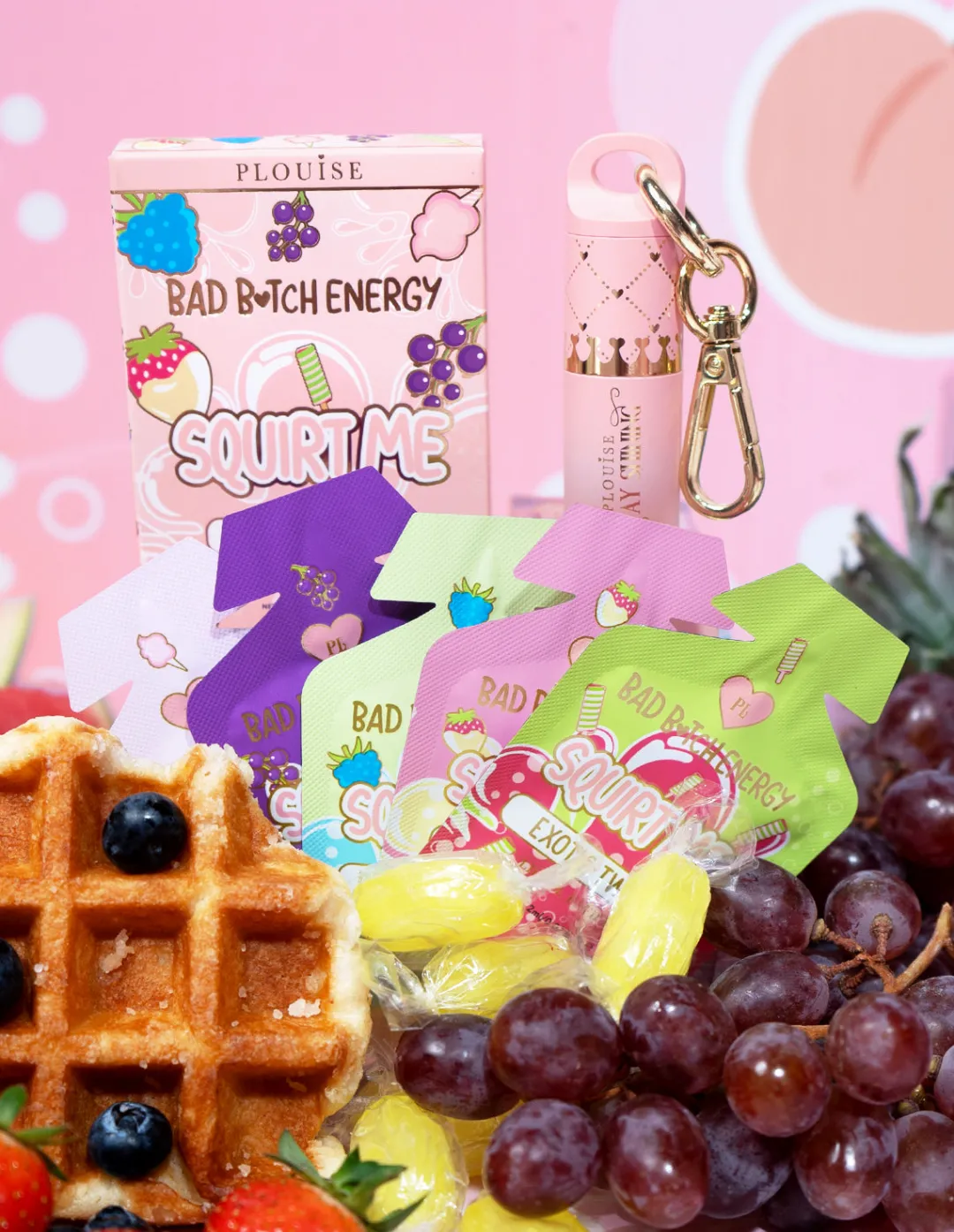 Shop P.Louise Key Chain Lip Oil & Refill Bundle Lip Oil