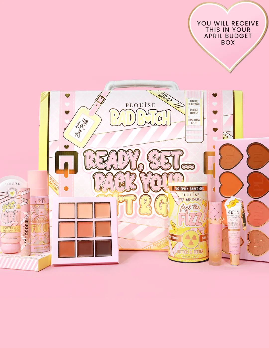 Sale P.Louise Ready, Set... Pack Your Sh*t And Go! Suitcase Lip Conditioner