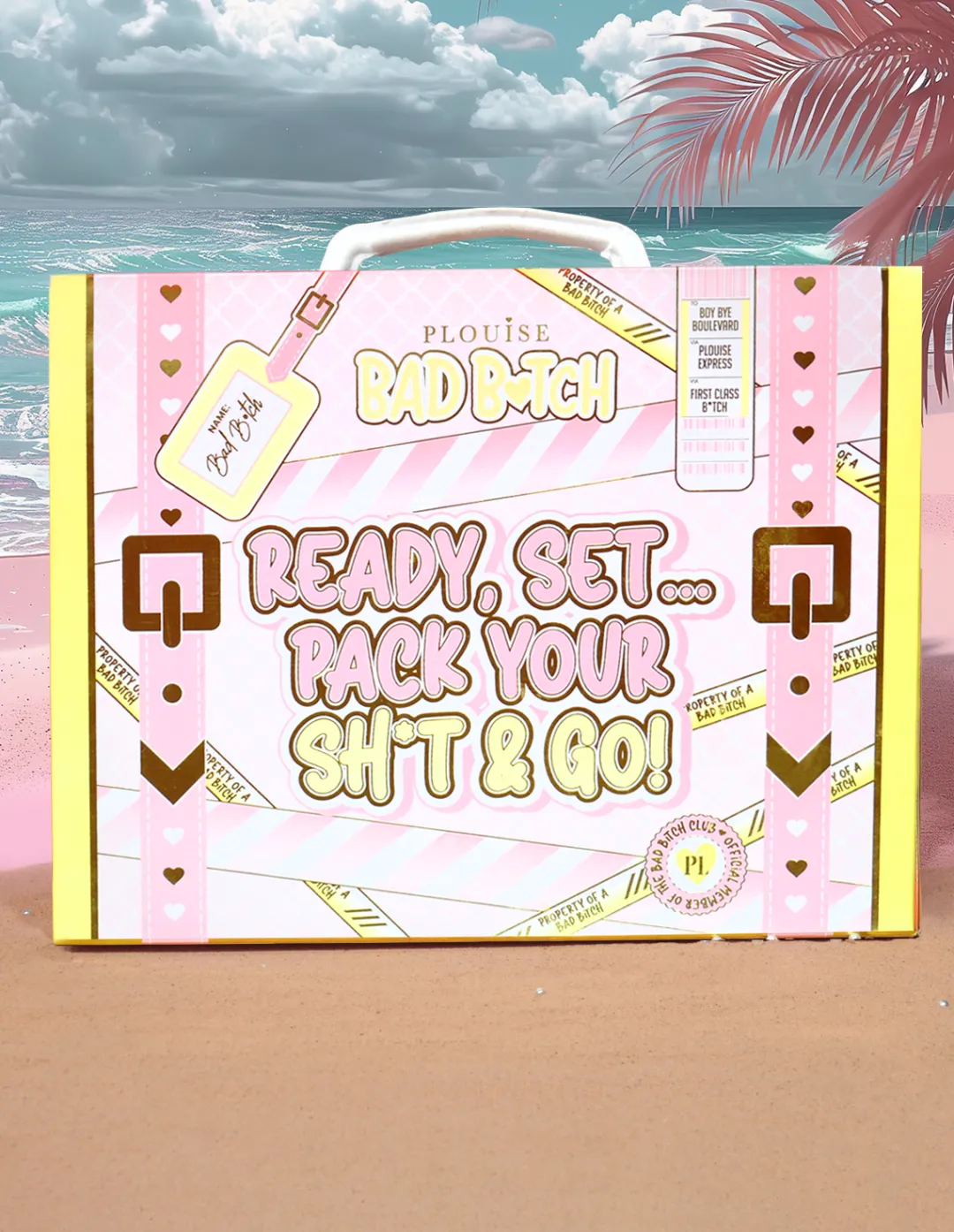 Sale P.Louise Ready, Set... Pack Your Sh*t And Go! Suitcase Lip Conditioner