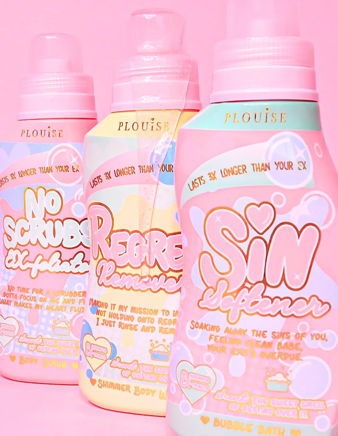 New P.Louise Troubles In Bubbles Bath Set Body Scrub|Body Wash